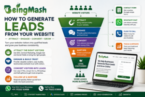 How to Generate Leads From Website - BeingMash